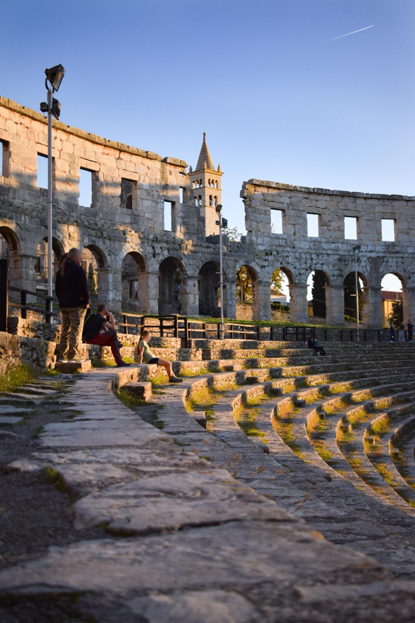 Pula Arena architecture photography - Roman amphitheater in Croatia and ancient architecture